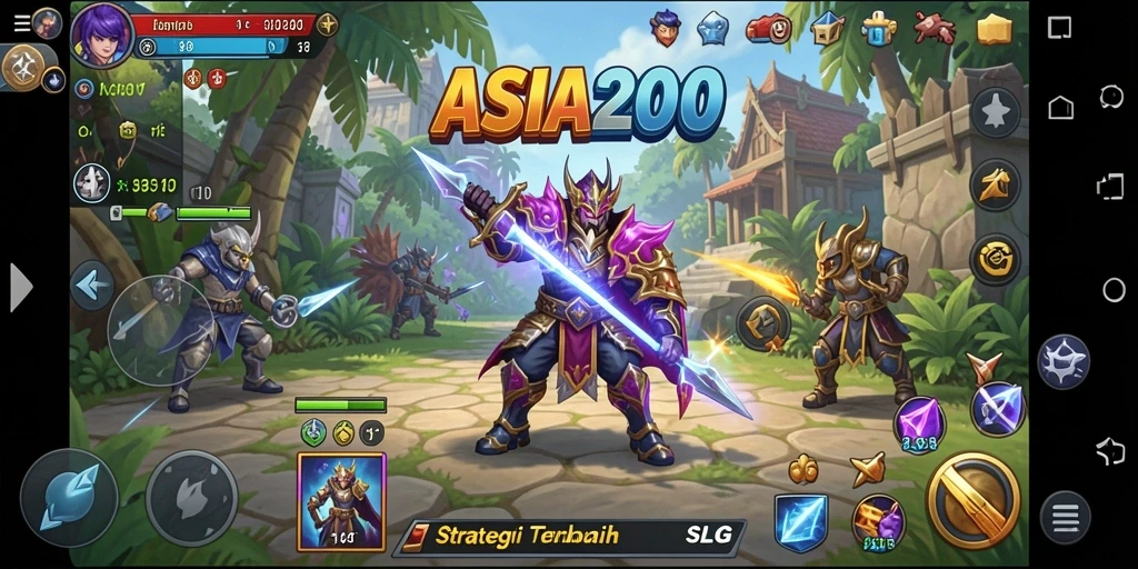 Tampilan permainan SLG yang mendalam dan menarik di ASIA200.