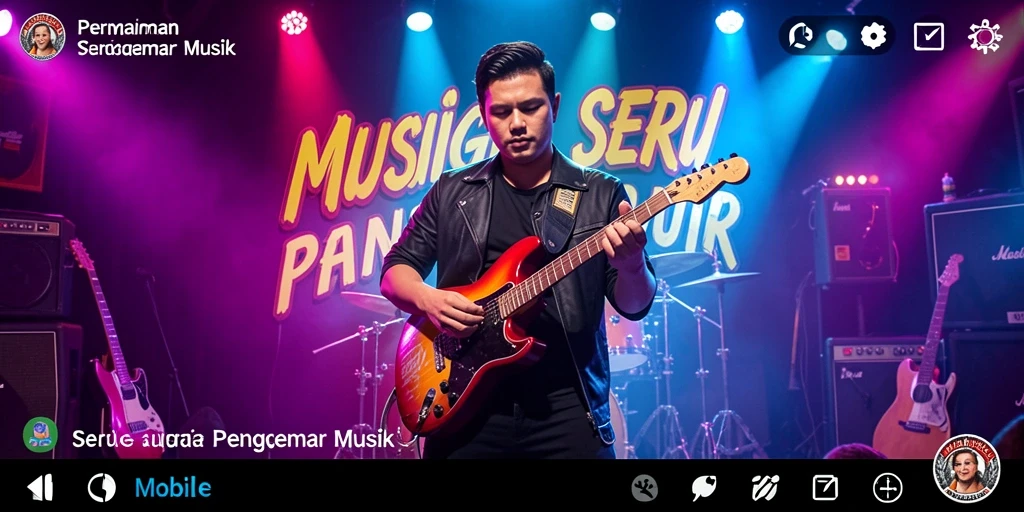 Screenshot gameplay D06 menampilkan interaksi musik yang seru.