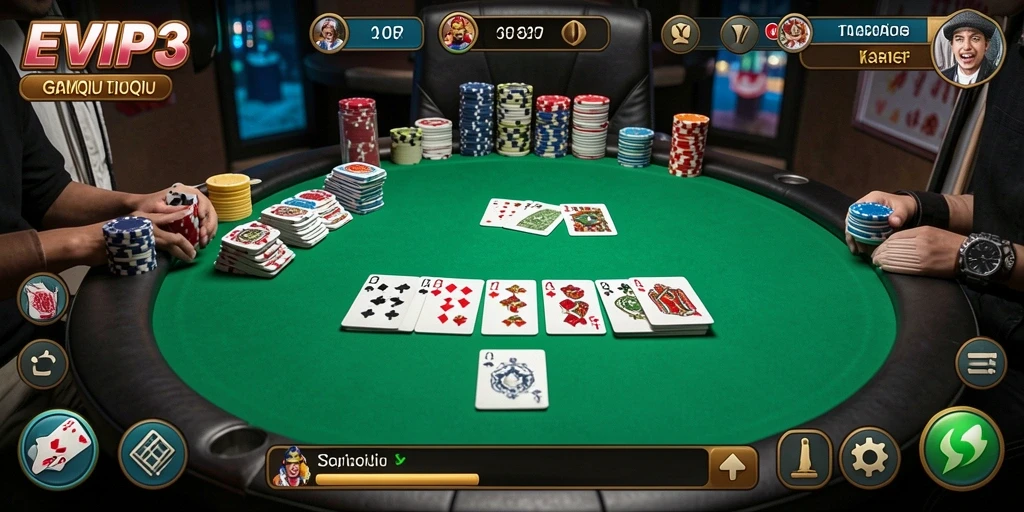Tampilan gameplay QiuQiu yang mendebarkan dan interaktif.
