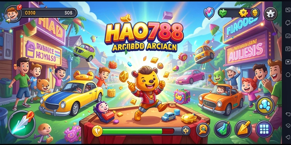 Tampilan gameplay seru dari HAO788 dalam genre Arcade.