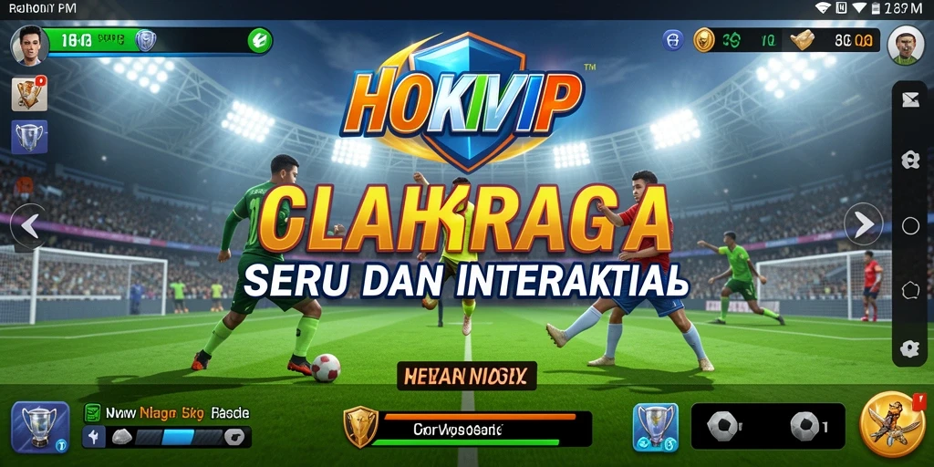 Tampilan gameplay seru dari HOKIVIP dengan aksi olahraga mendebarkan.