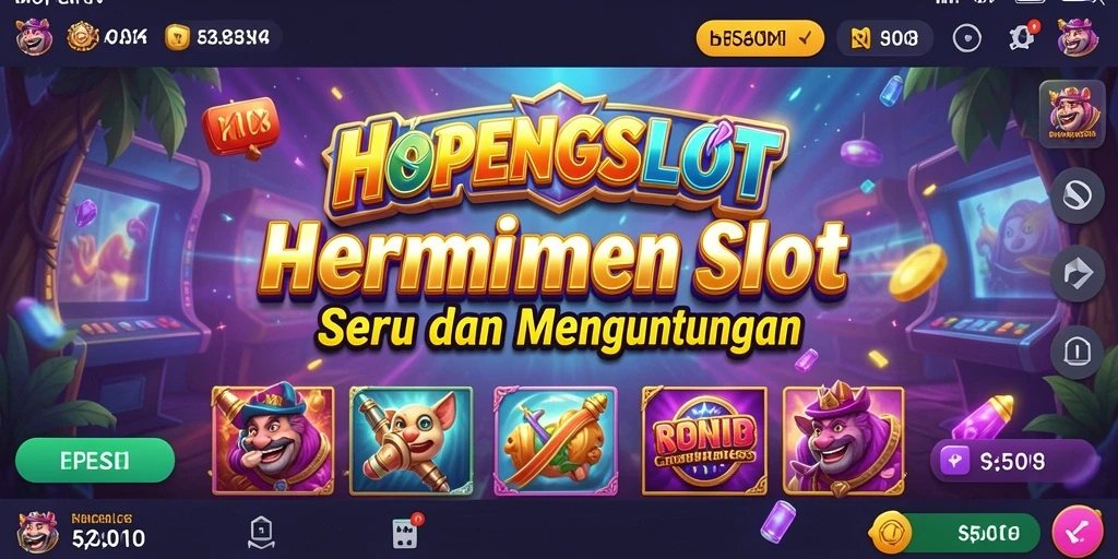 Tampilan gameplay HOPENGSLOT dengan beragam pilihan mesin slot.