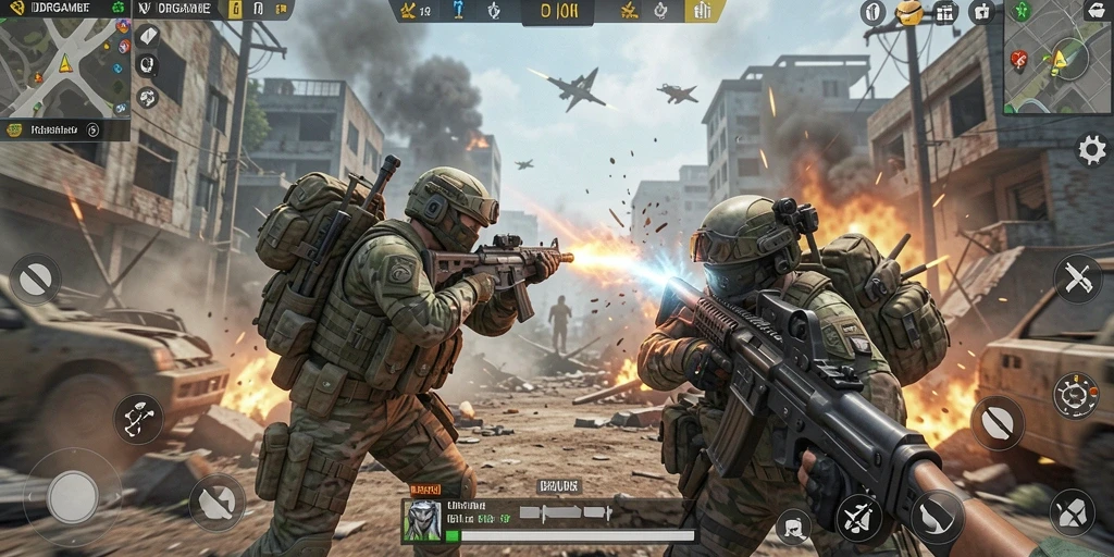 Tampilan seru dari gameplay IDRGAME yang menantang.