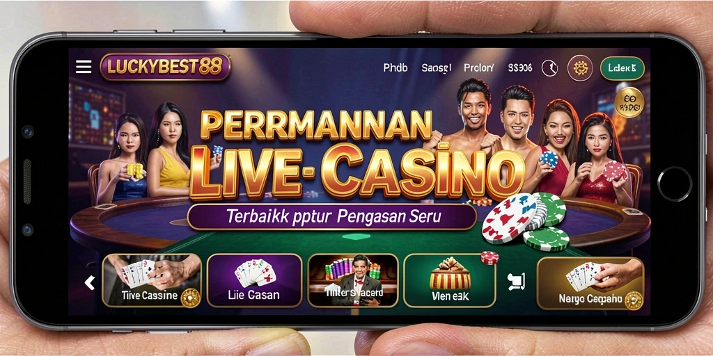 Tampilan gameplay Live Casino yang memukau di LUCKYBEST88.