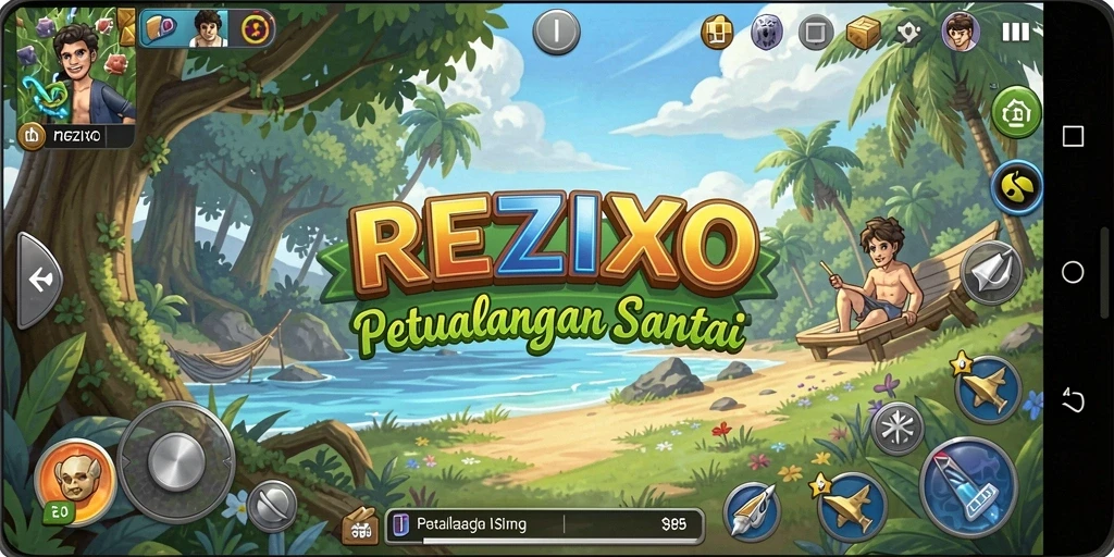 Gameplay seru dan penuh warna di REZIXO.