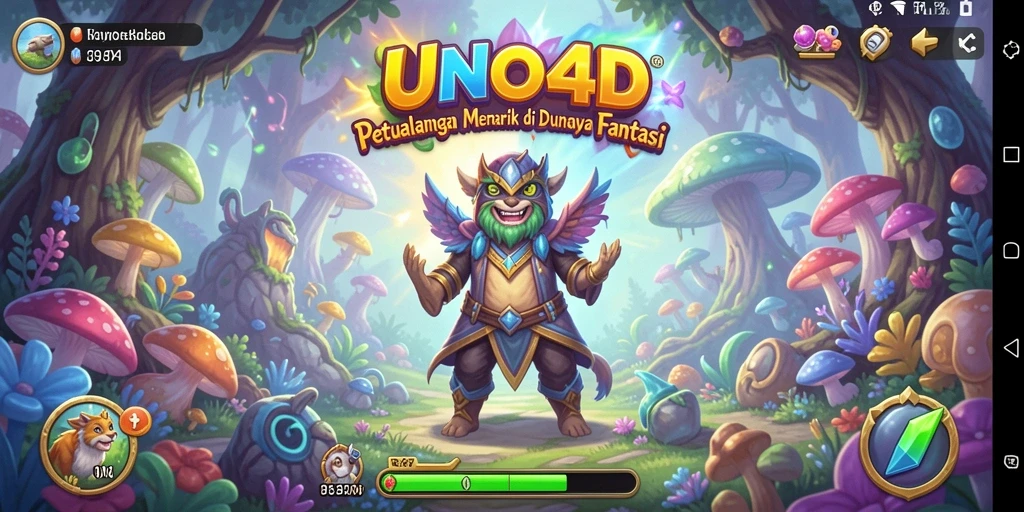 Tampilan gameplay seru dari UNO4D di dunia petualangan.